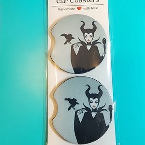 Maleficent Car Truck Cup Holder Car Coasters